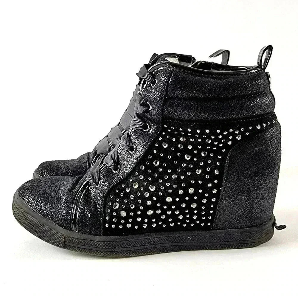 Stuart Weitzman Vance Clare Black Sneaker Shootie Bootie - Picture 2 of 10